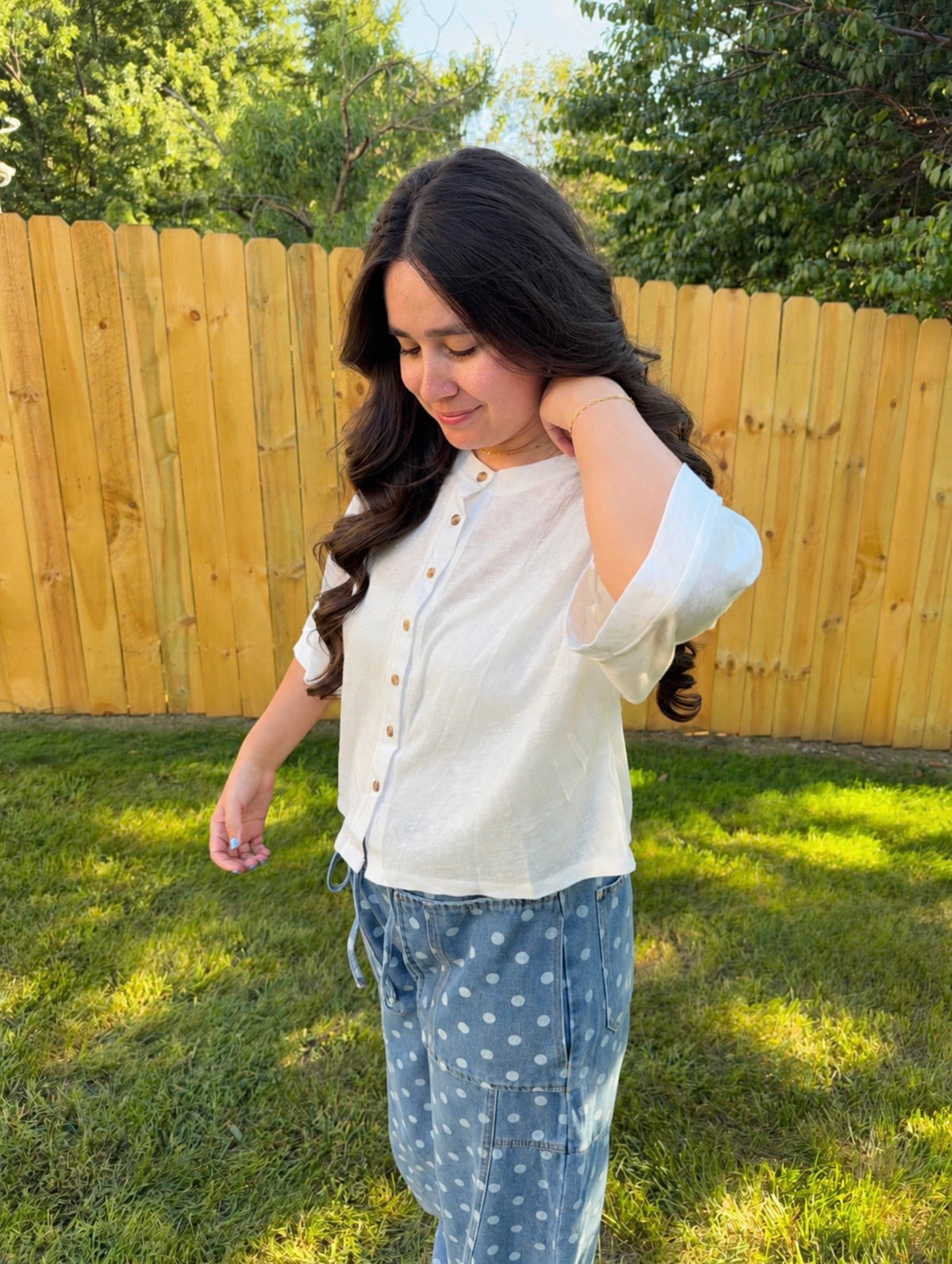 Willow Button Top