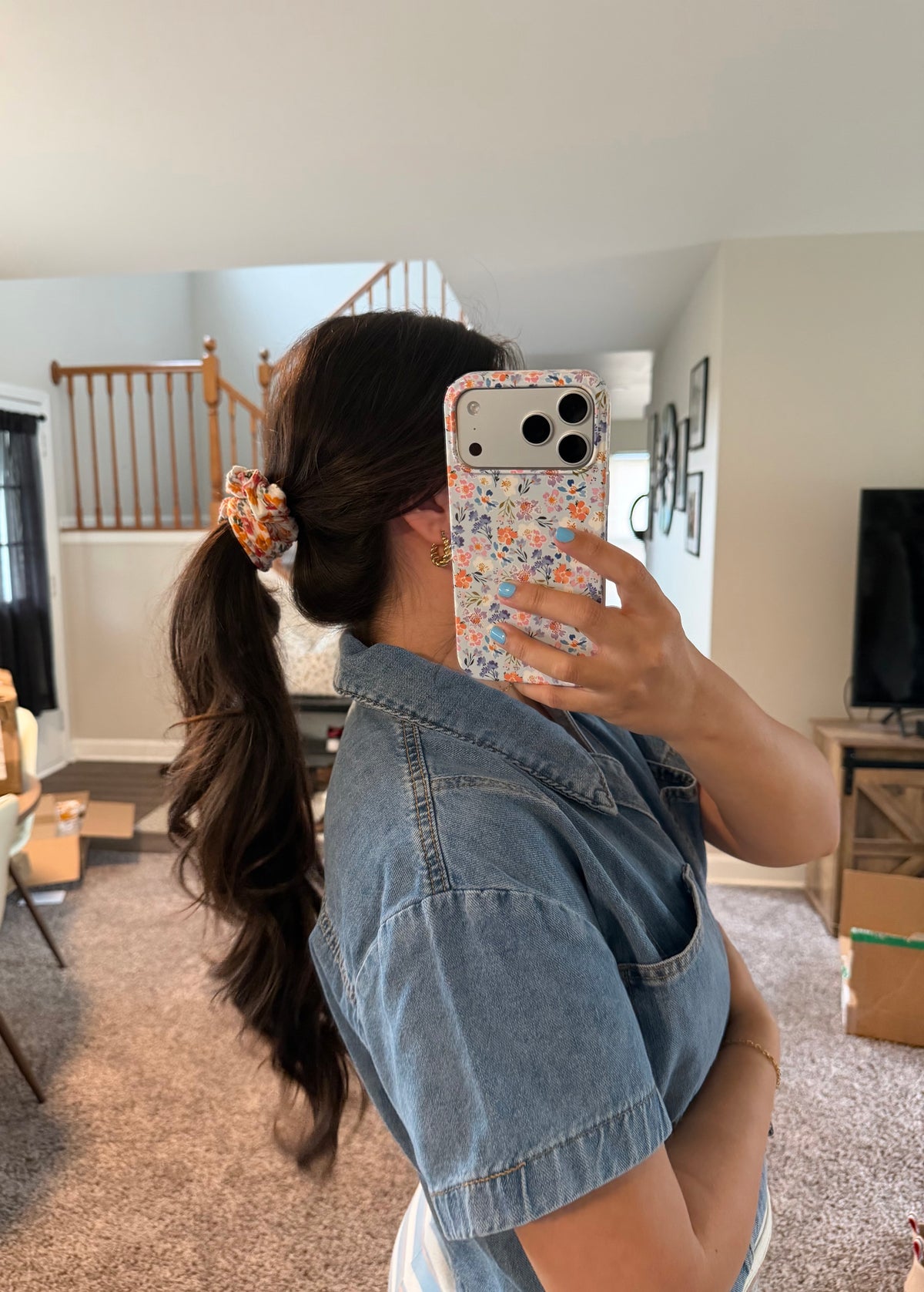 Autumn Wildflower Scrunchie