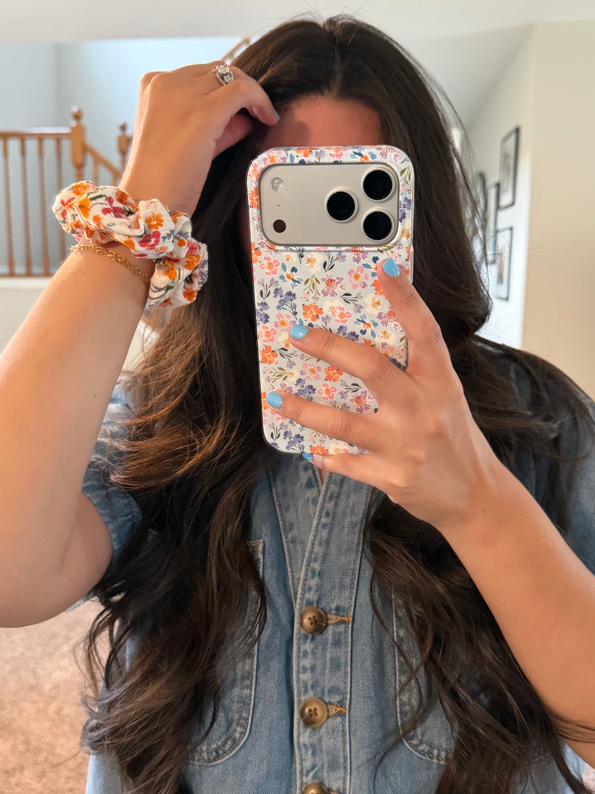 Autumn Wildflower Scrunchie