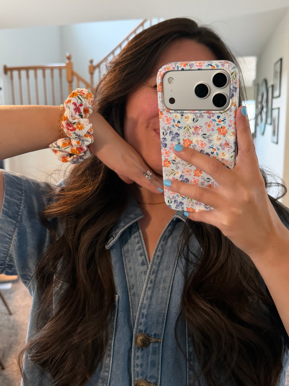 Autumn Wildflower Scrunchie
