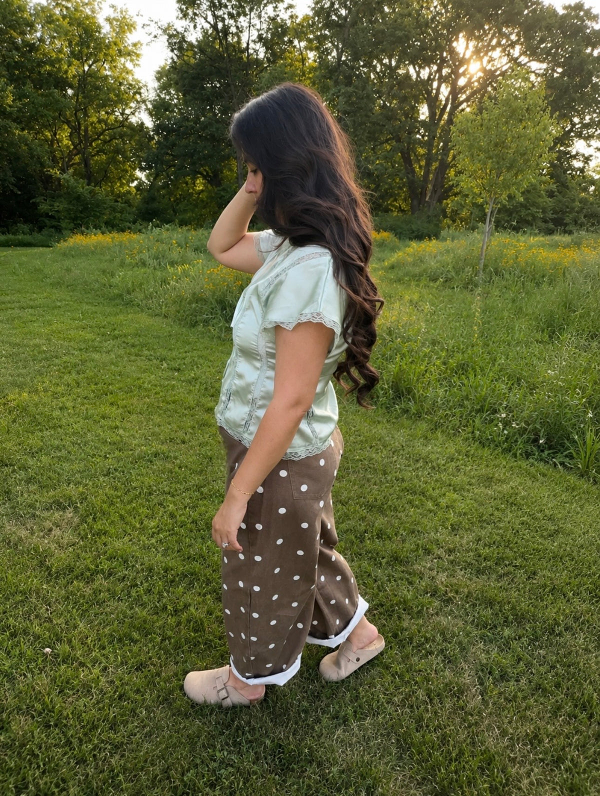 Chestnut Meadow Barrel Jeans