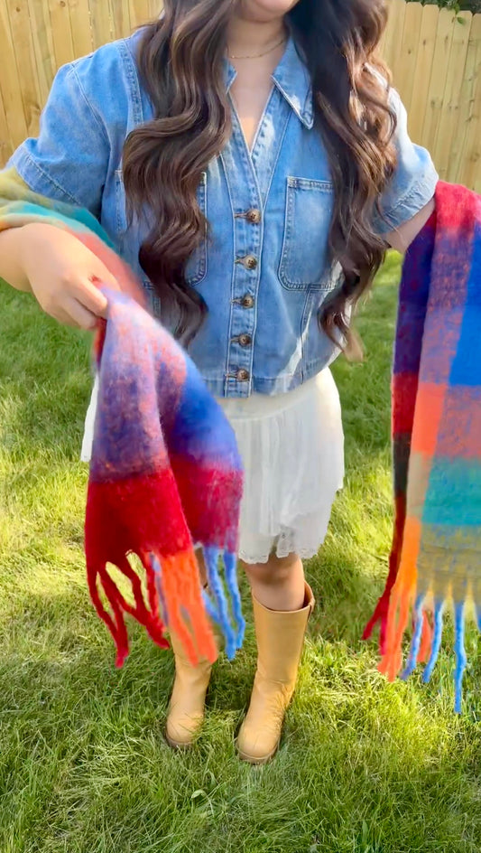 Wildflower Mosaic Scarf