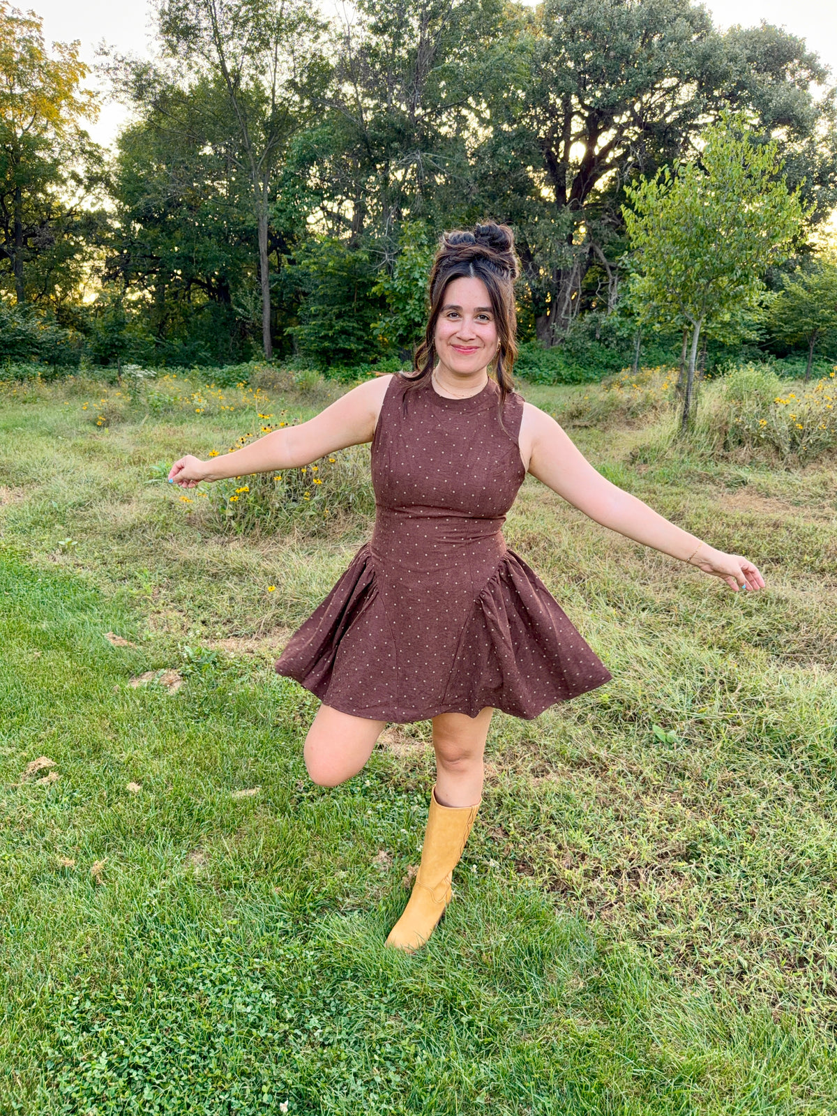 Autumn Dot Dress