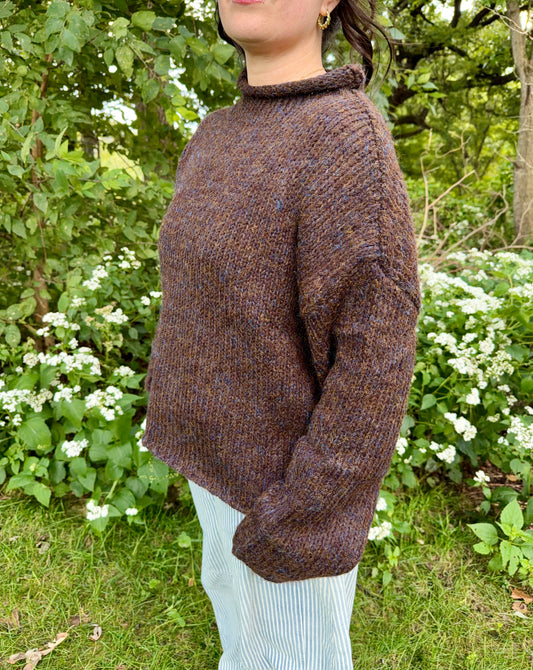 Chestnut Blues Mockneck