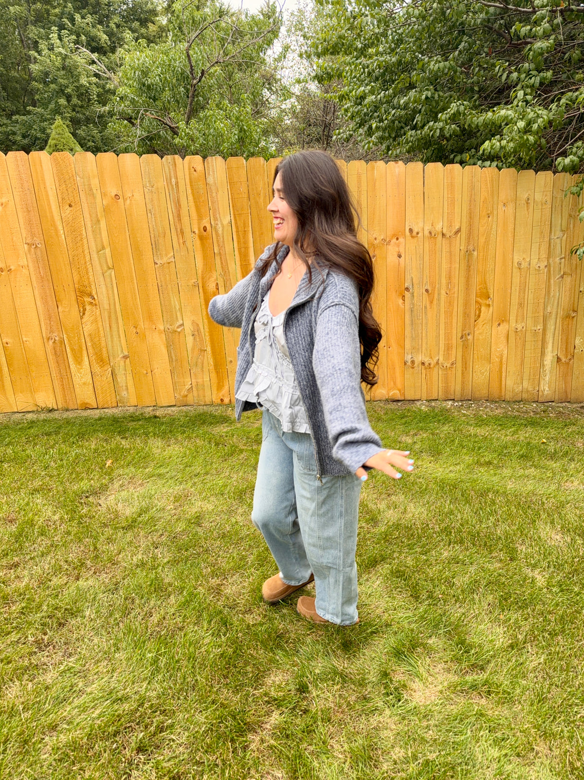 Cottage Blue Barrel Jeans