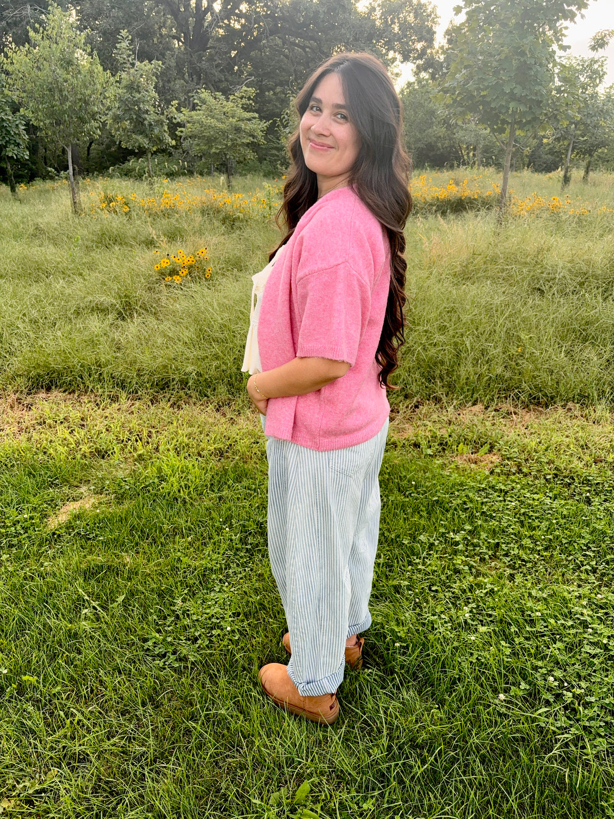 Meadow Sky Barrel Jeans