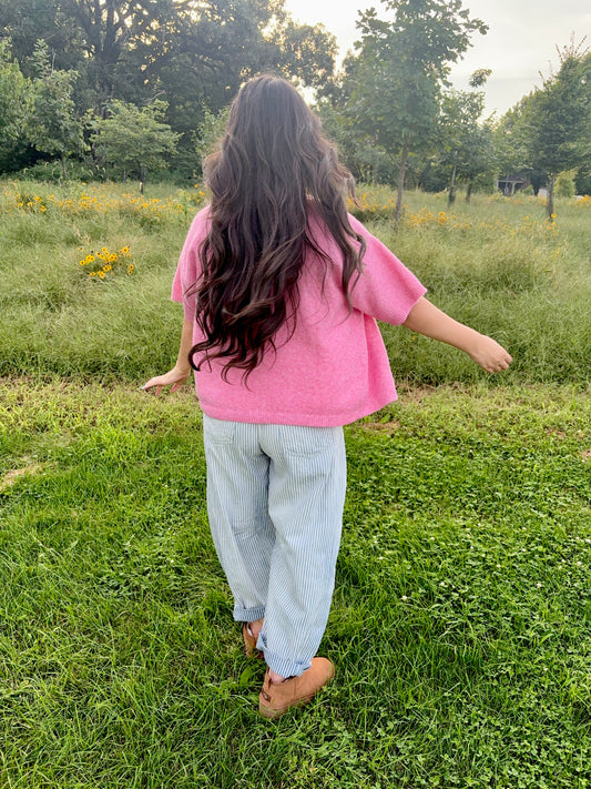 Meadow Sky Barrel Jeans