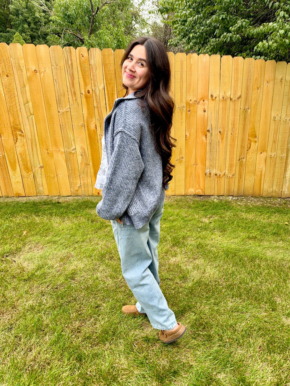 Cottage Blue Barrel Jeans