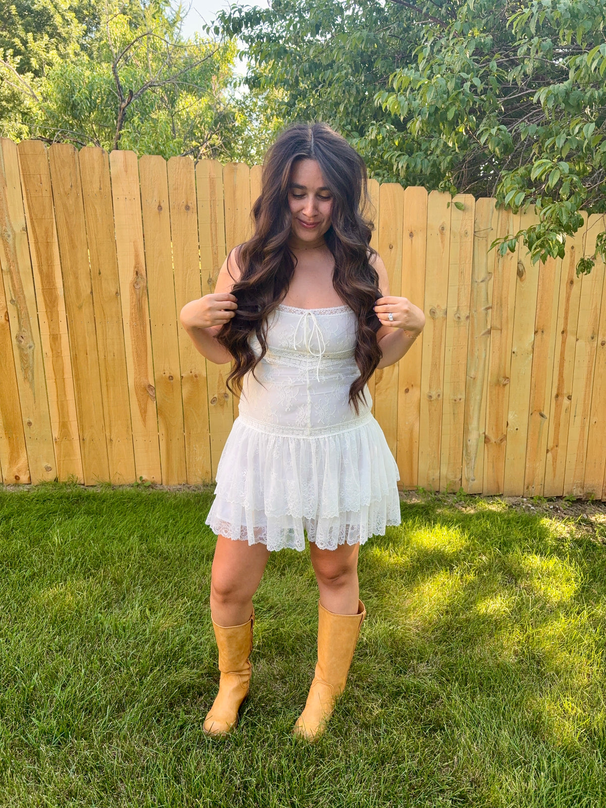 Willow Whisper Lace Romper