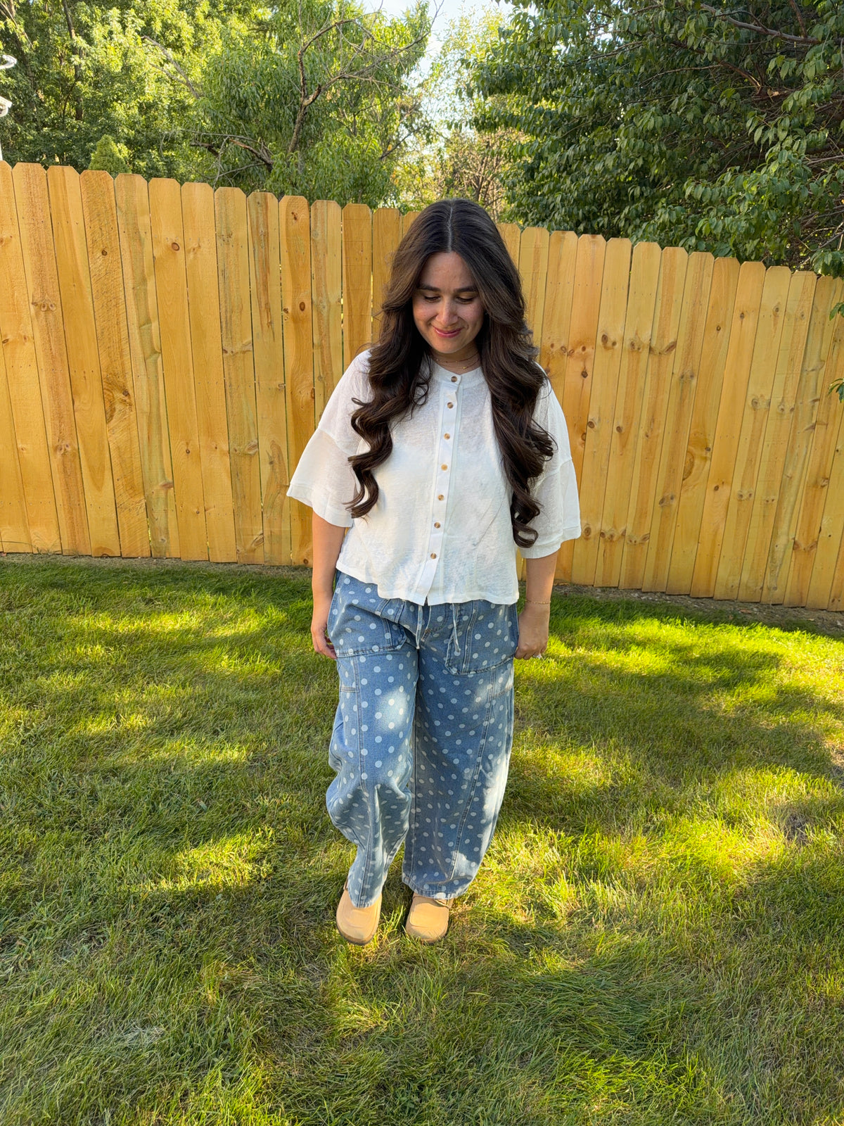 Willow Button Top