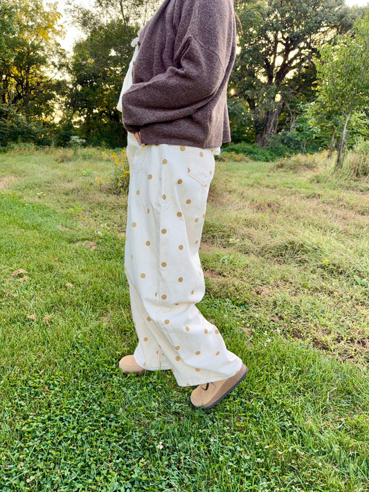 Honey Dot Barrel Jeans