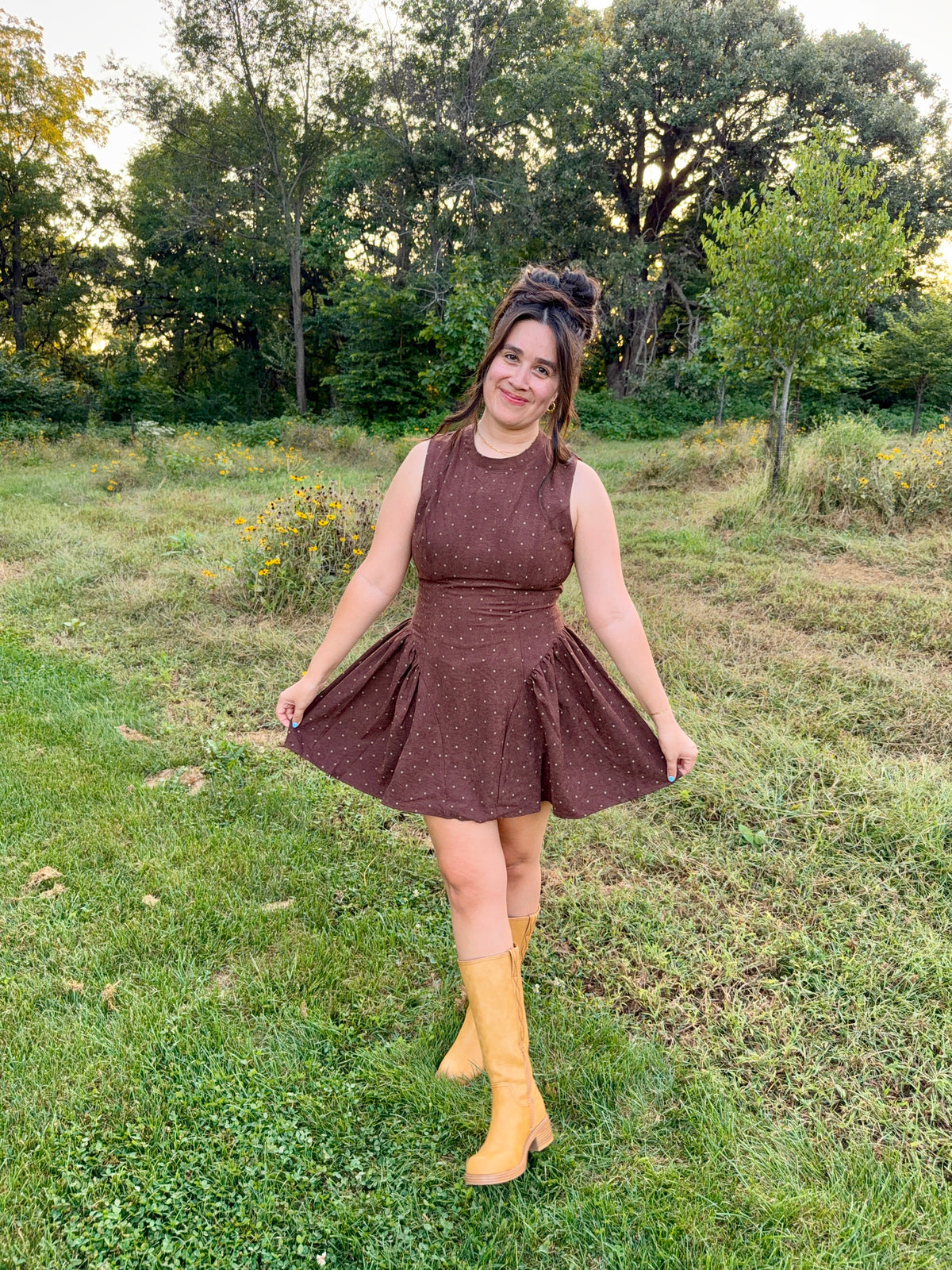 Autumn Dot Dress
