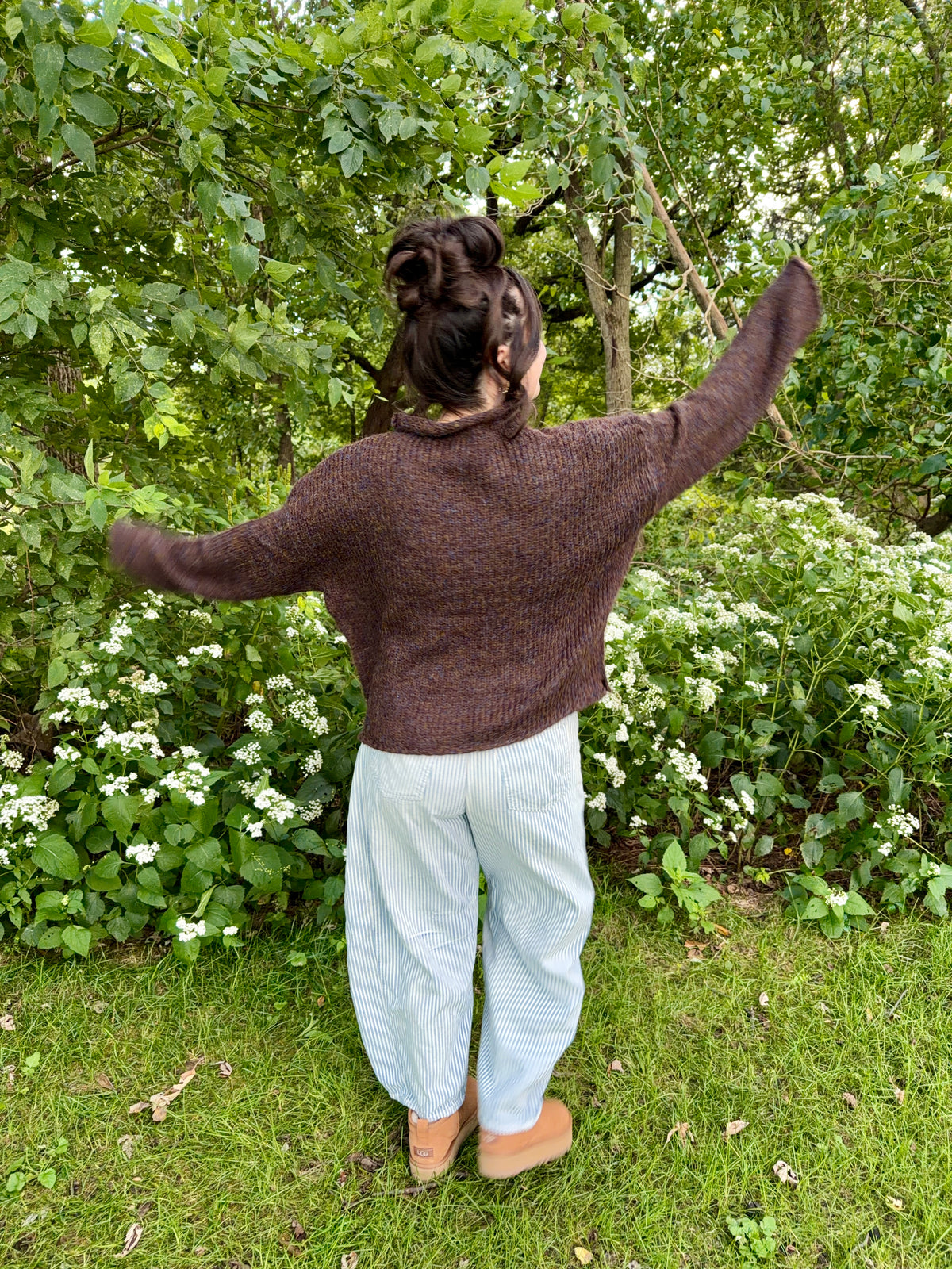 Chestnut Blues Mockneck