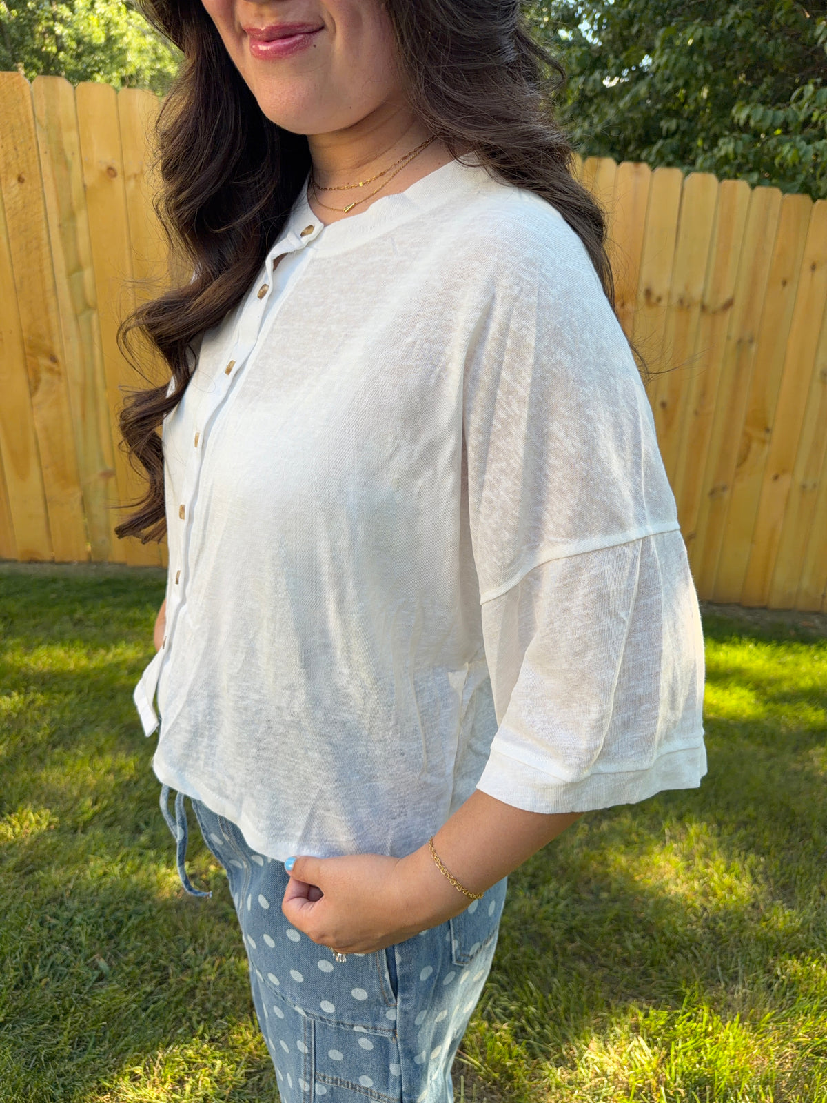 Willow Button Top