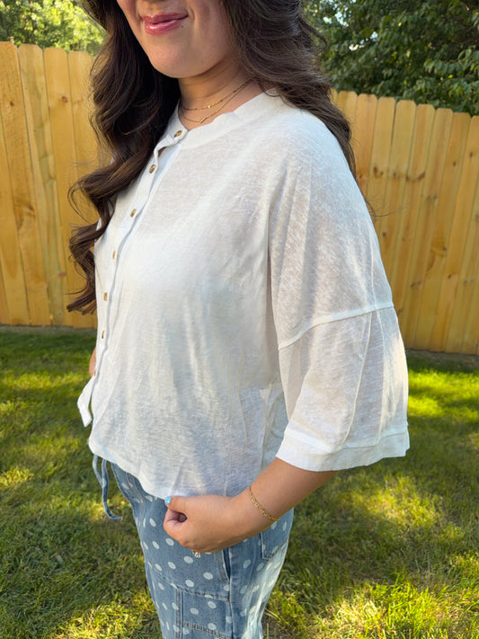 Willow Button Top