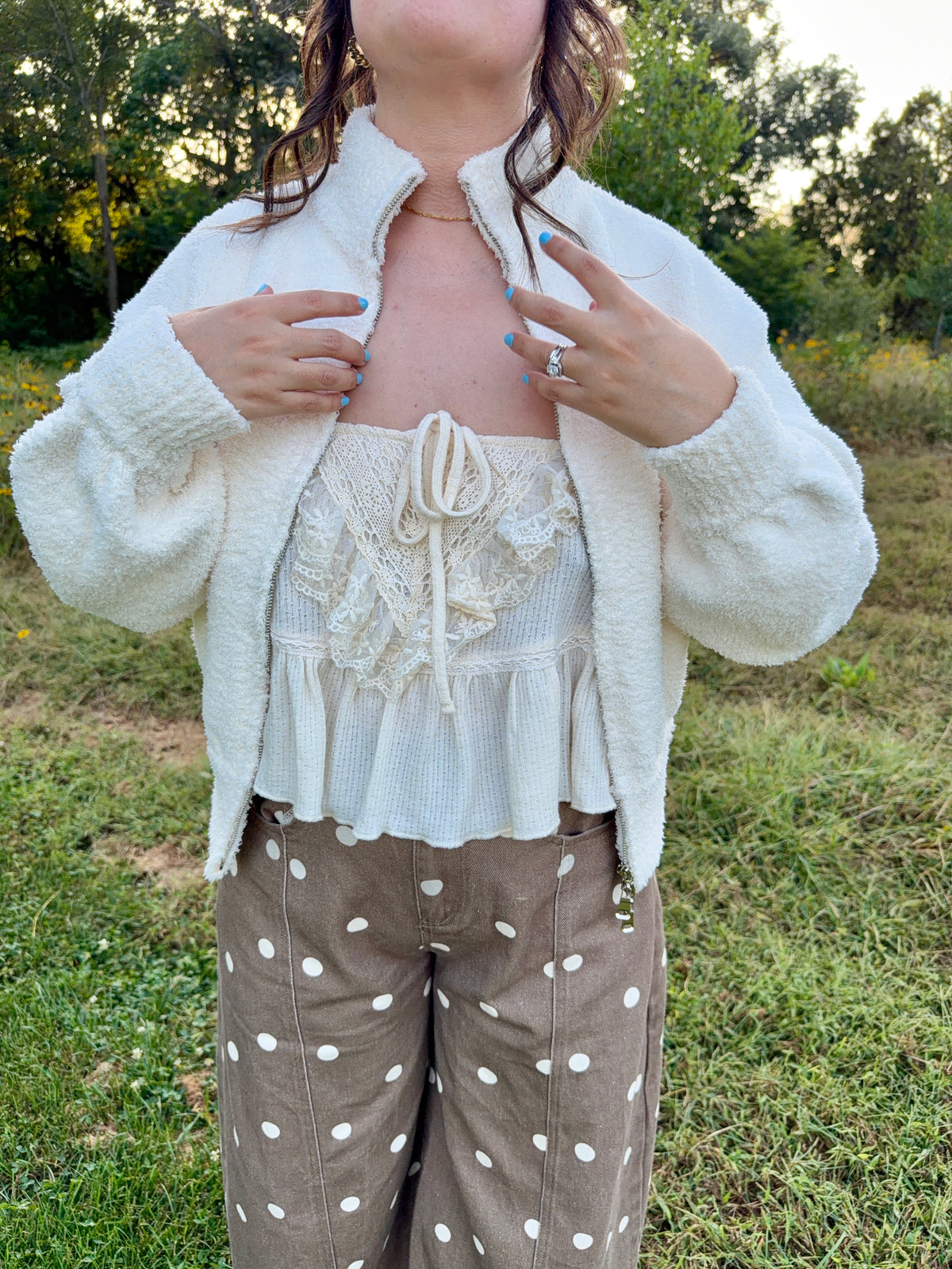 Meadow Cloud Zip Up